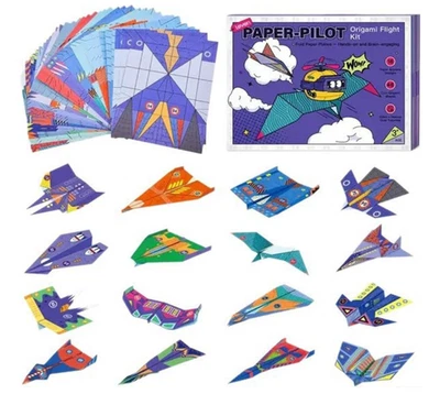 Skypicnic DIY Paper Airplane,Paper Pilot Origami Flight Kit,Fun and Easy to Fold - Image 1 of 4