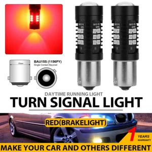 2x 1156PY BAU15S PY21W 21 LED luces rojas de freno trasero/reversa/giro freno - Imagen 1 de 11