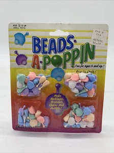 Vintage NOS Muschel Perlen A Poppin Halskette Armband Fußkettchen Stücke Spielzeug Pastell - Bild 1 von 5