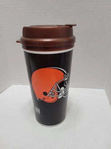 CLEVELAND BROWNS DRIKING TUMBLER, CUP NEW Cover