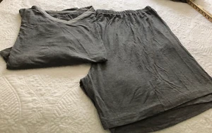 MoFiz Mens Home Pajamas 2 pc. Sleep Shorts V-neck Lounge Wear with Pocket 4XL - Picture 1 of 9