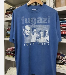 Fugazi Post Band Tour 1990 BlueColor Unisex Tshirt S-5XL - Picture 1 of 6