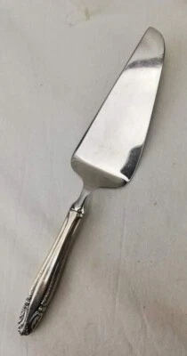 Cuchillo servidor Wallace Stradavri de plata esterlina para pasteles 10 3/4" mango hueco  Foto 1 de 4