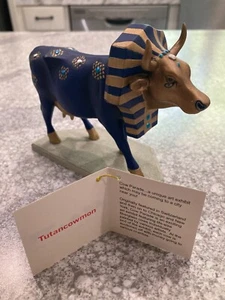 TUTANCOWMON - COW PARADE #9126 NEW YORK Resin 2001 January Retired - Picture 1 of 6