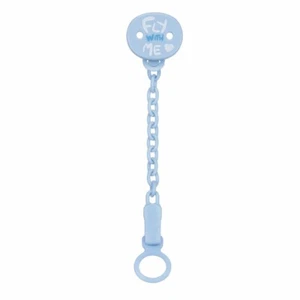 Chicco Easy Clip Blue With Chain for Pacifier Adaptabeacon Soother Universal - Picture 1 of 1