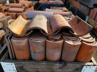 Salvaged Historical 1916-1918 GladdingMcBean 18" Clay Roof Tiles - Antique