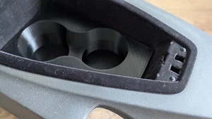 BMW 6 Series E63 E64 Front Armrest Cup holder Insert Unfinished black. - Picture 1 of 3