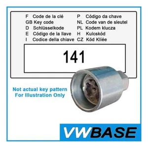 for Renault Security Master Locking Wheel Nut Key 141 A LWNK Clio Megan Lug - Picture 1 of 8