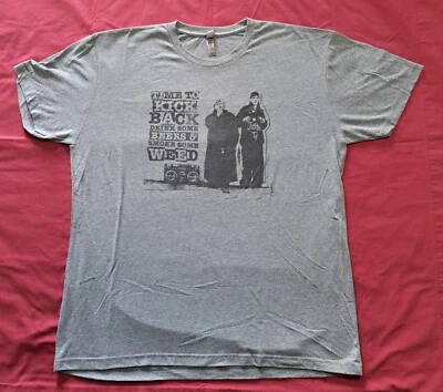 Jay and Silent Bob Kevin Smith NEW Heather Grey Shirt Size XXL Character Art  - Image 1 of 4