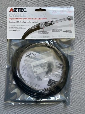 Conjunto de cabos de freio para bicicleta de estrada AZTEC - dianteiro e traseiro AC7900 - Imagem 1 de 4