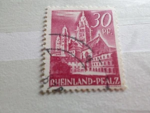 Alemania Rheno Palatin, Francia 1948 Ocupación, Sello 22 Matasellado, VF - Imagen 1 de 1