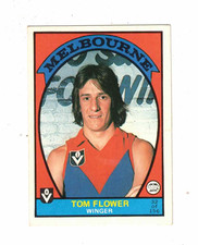 1978 Scanlens Football Card - Tom Flower, Melbourne. Excellent Condition