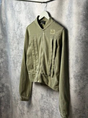 Diesel Full Zip Sweater Vintage 90s 80s Jacket Khaki Iron Women's Size Medium - Image 1 of 4