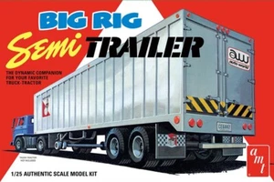 AMT Big Rig Semi Trailer 1:25 Scale Model Kit Auto World Plastic Model Kit - Picture 1 of 6