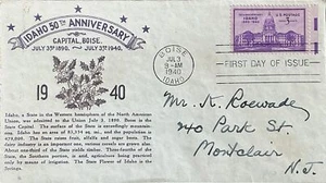 Crosby 896 Idaho Statehood State Flower Syringa - Picture 1 of 1