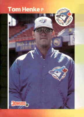1989 Donruss #385c Tom Henke - Image 1 of 2