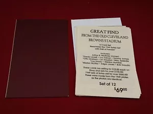 Cleveland Browns 12 Karten Set 1949 Sohio Foto Nachdrucke Team ausgestellt Lavelli M202 - Bild 1 von 7