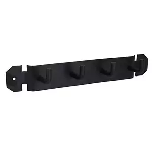 Placa colgante de soporte de montaje en pared de 4 ganchos para quemador de troncos de herramientas contra incendios junto al fuego - Imagen 1 de 6