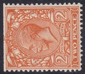 (13) GB SG421b 2d ORANGE SEITENWASSERZEICHEN UNMONTIERT POSTFRISCH - Bild 1 von 2