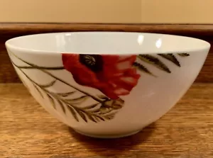 Roscher Retired RED POPPY Floral 6.5”x3” Cereal / Soup Bowl: Small Serving Bowl - Picture 1 of 11