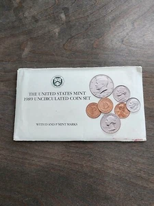 1989 Uncirculated Coin Set US W/COA - Picture 1 of 9