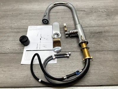 Signature Hardware SHXCGF107CP Greyfield Chrome Pull-Down Kitchen Faucet 1.8 GPM - Image 1 of 2