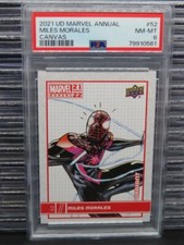 2021 Upper Deck Marvel Annual Miles Morales Canvas #52 PSA 8 (61)