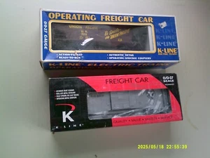 2 K Line Freight & Hopper Car O Gauge - Picture 1 of 4