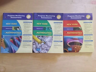 Progress Monitoring Assessments  New York Mathematics Course 1,  2 & 3 - Image 1 of 4