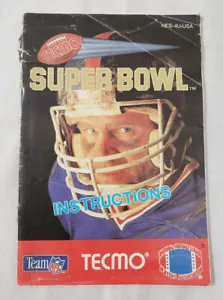 to complete Tecmo Super Bowl NES AUTHENTIC Instruction Manual Nintendo superbowl - Picture 1 of 9