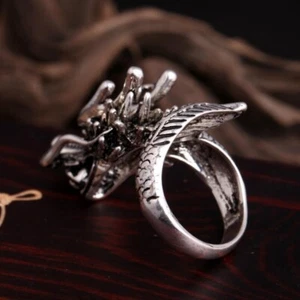 925 Silver Plated Astonishing Handmade Designer Size-8.5 Fashion Rings R22 - Picture 1 of 3
