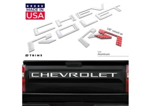 Tailgate Plastic Letters Inserts for 2019-2023 Chevrolet Silverado All Models - Foto 1 di 6