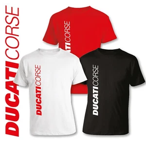 T-Shirt con Stampa Ducati Maglietta Tributo Personalizzata Nera Bianca Rossa - Bild 1 von 5