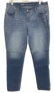 Women's Jeans Boyfriend Old Navy Size 12 Skinny Ajuste Slightly Taper Faded Blue - Picture 1 of 4