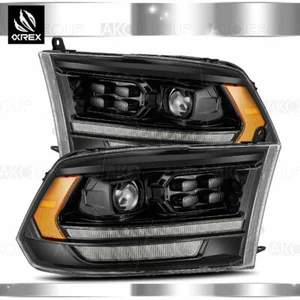 Alpharex Fit 09-18 Ram 5th Gen 2500 PRO Projector Headlights Lamps Alpha Black - Picture 1 of 11