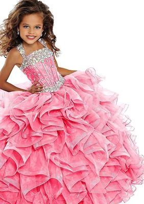 Flower Girl Dress Kids Formal Pageant Ball Party Prom Birthday Gown custom Color - Image 1 of 4