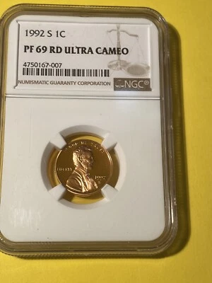 1992s NGC PF 69 ultra cameo Lincoln - Image 1 of 2