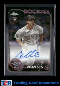 2024 Topps Chrome #RA-CMO Coco Montes Rookie Autographs Auto - Picture 1 of 2