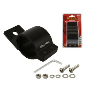 DNA Black Bull Bar Bracket for 49mm to 55mm Dia Bars for Driving Lamps Etc - Picture 1 of 3