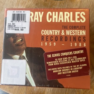 Ray Charles Complete Country Western Box Set 4 Cd Book SEALED NEW - Foto 1 di 13