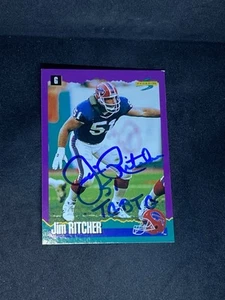 Jim Ritcher 1994 Score #227 Buffalo Bills Auto Autographed Signed NFL Card - Picture 1 of 3