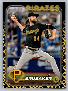 2024 Topps Serie 2 JT Brubaker Team Border Parallel #635 Pittsburgh Pirates - Imagen 1 de 2
