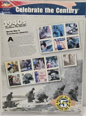US STAMPS S3186 CELEBRATE THE CENTURY 1940s WW II TRANSFORMS AMERICA (3G657) - Image 1 of 4