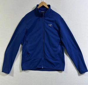 Chaqueta de cianita ARC'TERYX para hombre grande azul marino ligera carcasa suave cremallera completa - Imagen 1 de 8