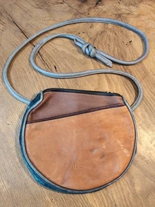 Rara borsa in pelle Siviglia Smith fatta a mano - borsa rotonda - vintage - made in Spain - Foto 1 di 9