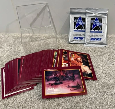 STAR TREK следующее поколение 1991 коллекционный набор карт IMPEL полный + 2 запечатанный - Изображение 1 из 4