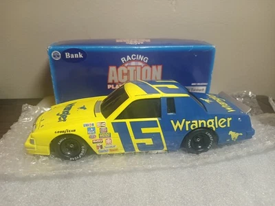 Dale Earnhardt #15 Wrangler 1982 T-Bird 1/24 Action B/W Bank 1/10000  - Image 1 of 4