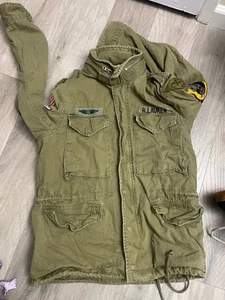Chaqueta Ralph Lauren Denim & Supply M-65 Camuflada Militar Calavera Tigre EE. UU. Campo S - Imagen 1 de 10