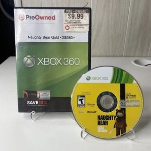 Naughty Bear -- Gold Edition (Microsoft Xbox 360, 2011) PROBADO ~ SOLO DISCO - Imagen 1 de 5