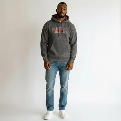 Ropa del equipo de la NFL Arizona Cardinals sudadera con capucha de bolsillo gris para hombre GRANDE Foto 1 de 4
